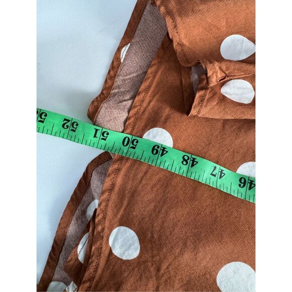 A NEW DAY polka dot maxi dress brown sz s womens - Picture 9 of 9